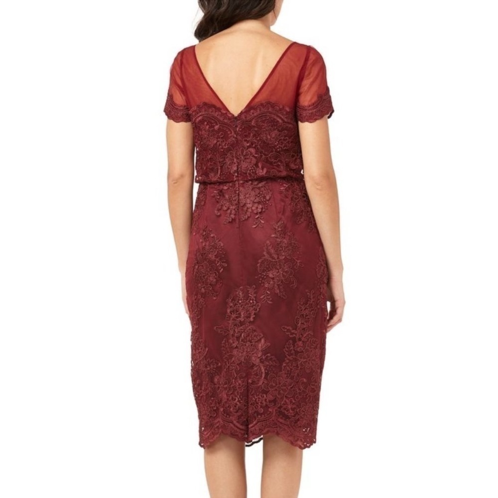 Js Collections Embroidered Blouson Midi Dress Size 14 — image 2 of 8